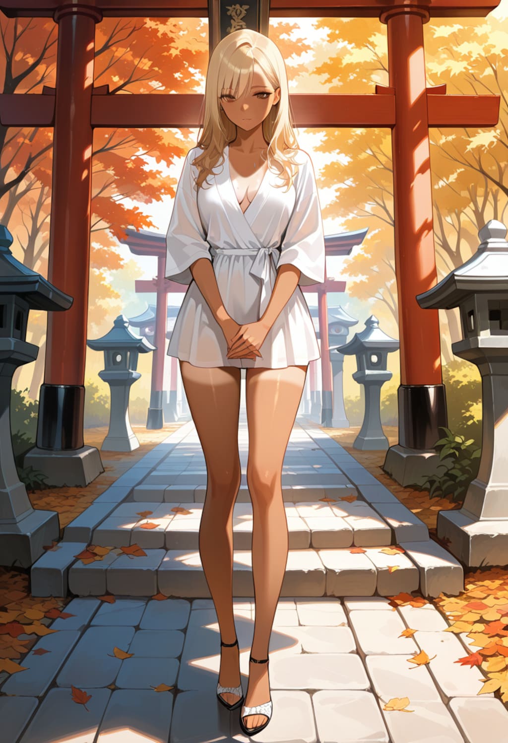 お参りするスピリチュアルギャル（ローカル版）