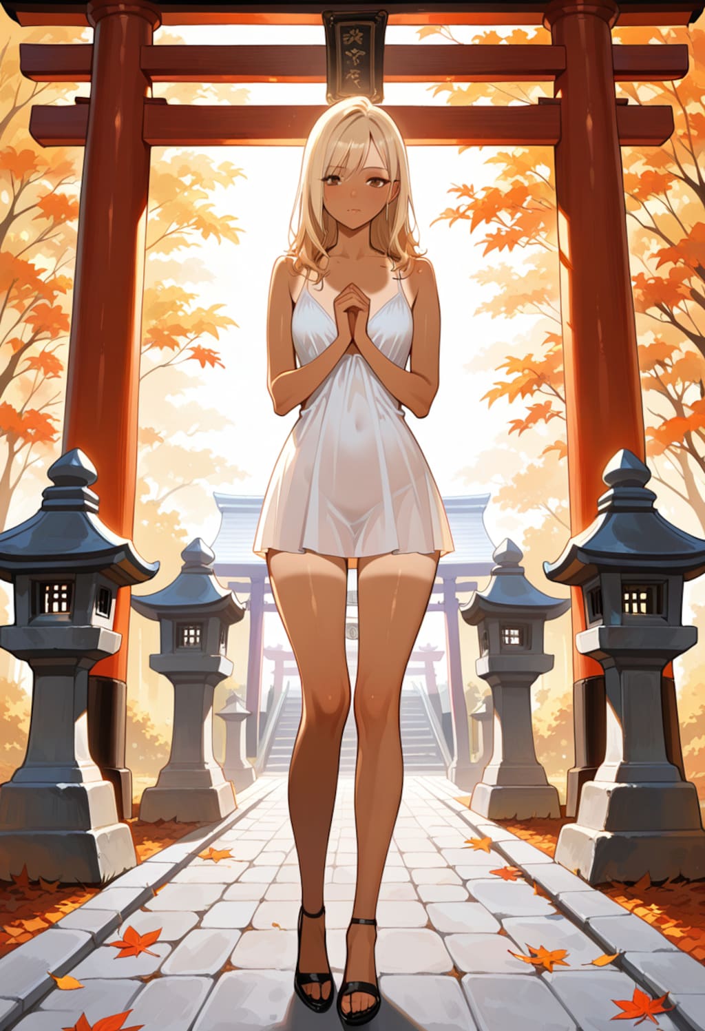 お参りするスピリチュアルギャル（ローカル版）