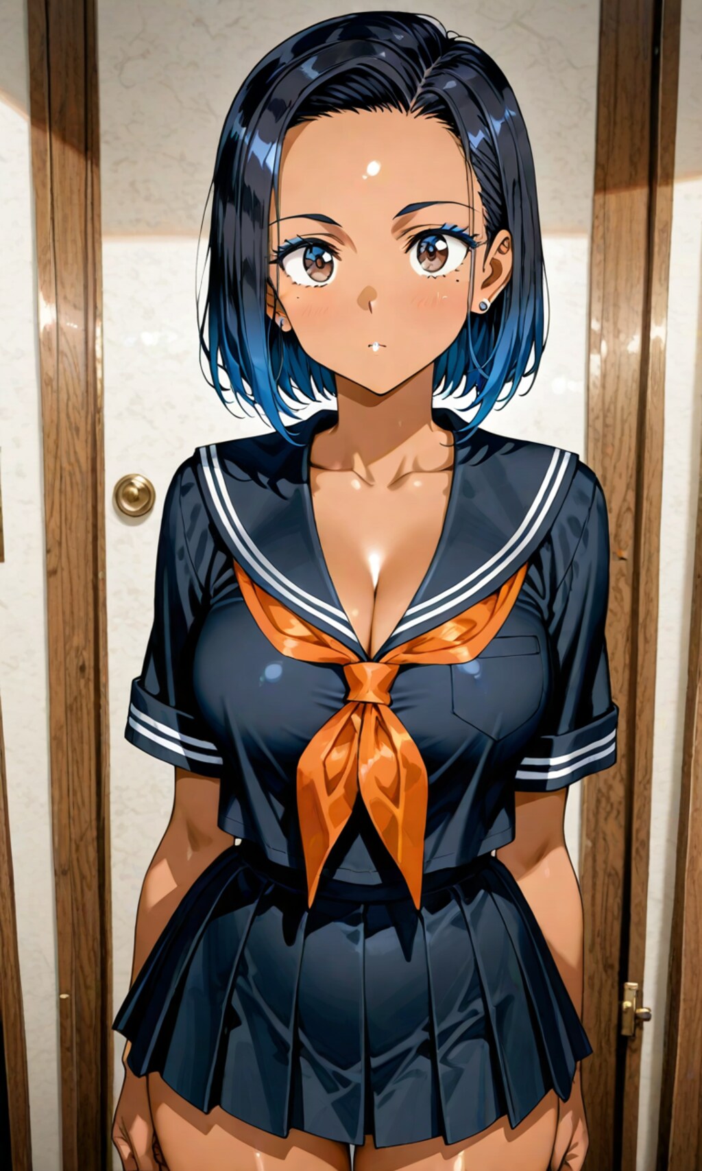 黒髪黒セーラー黒ギャルを目指して