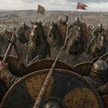 【歴史：『1066年10月14日、センラックの丘を登るノルマン騎兵』】 4枚目
