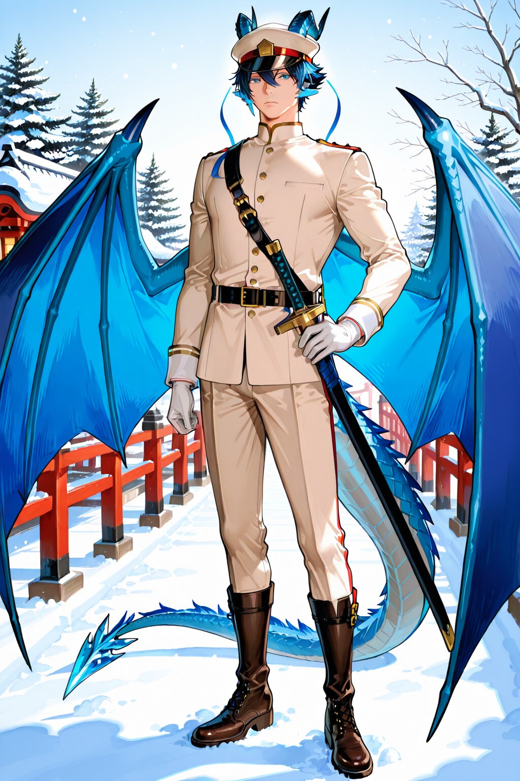 🏛️ 【大正ロマン風】ドラゴニア王国 北方連合軍 総督府付武官：カイエン・ヴォルガ