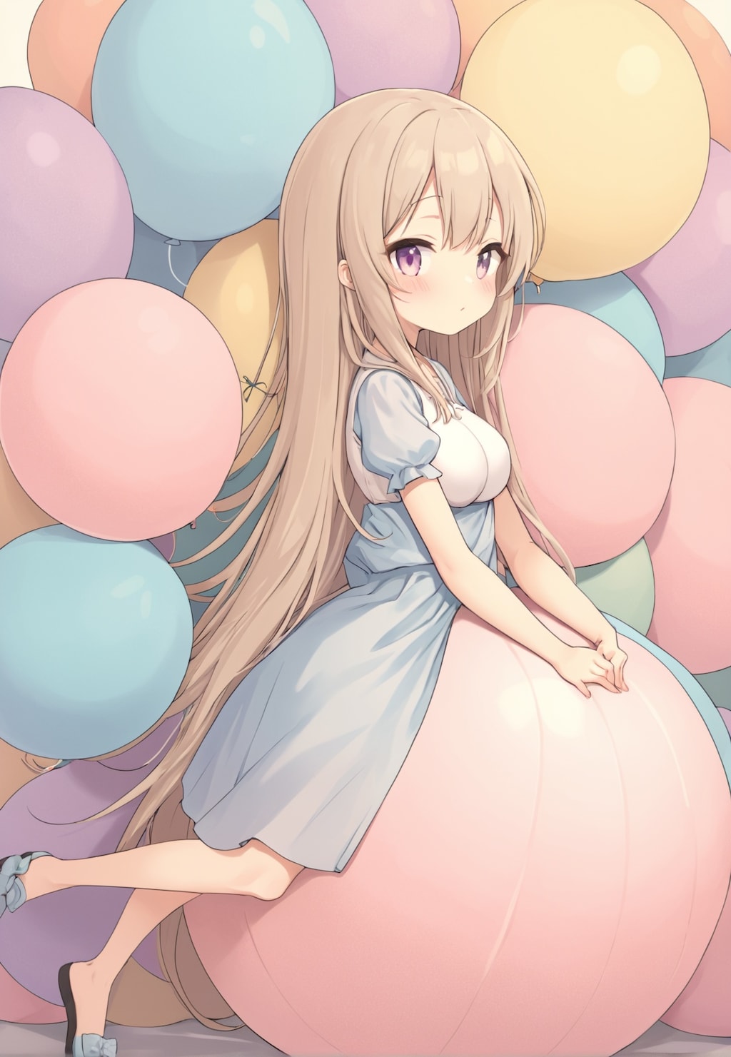 乗れそうな風船