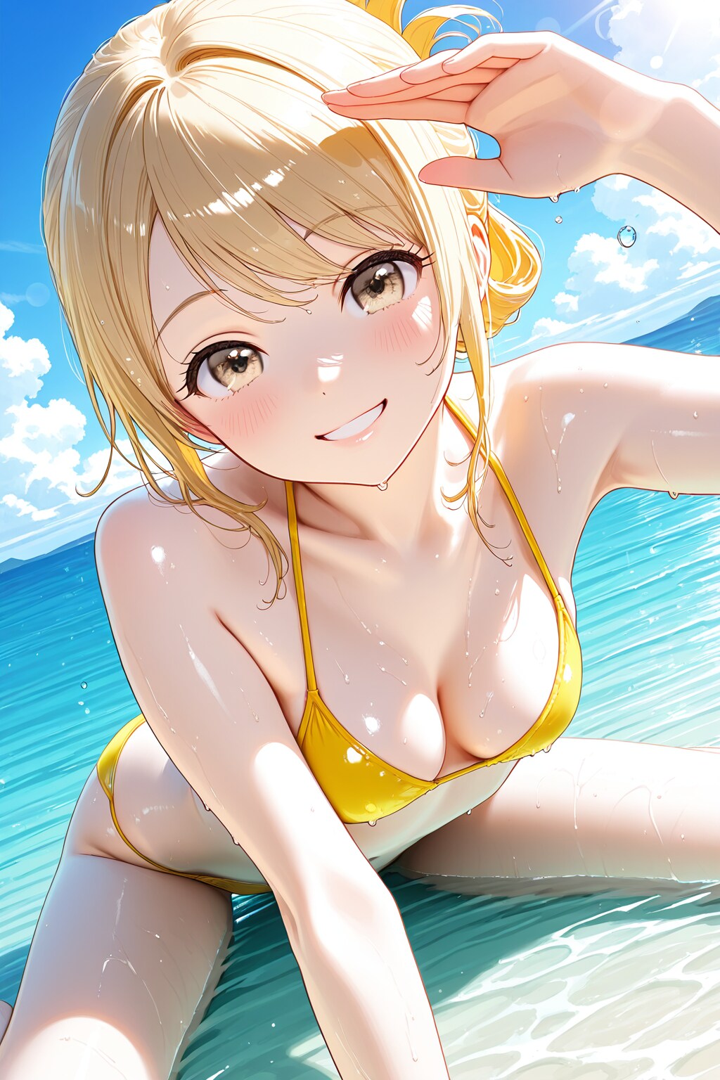 【オリキャラ】九条心愛 イエロービキニ