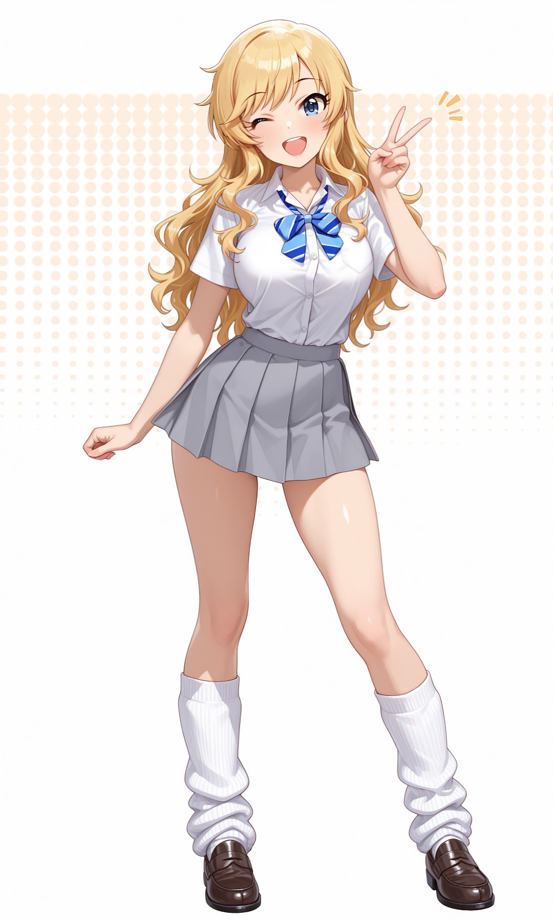 大槻唯のミニスカ制服＆ルーズソックス