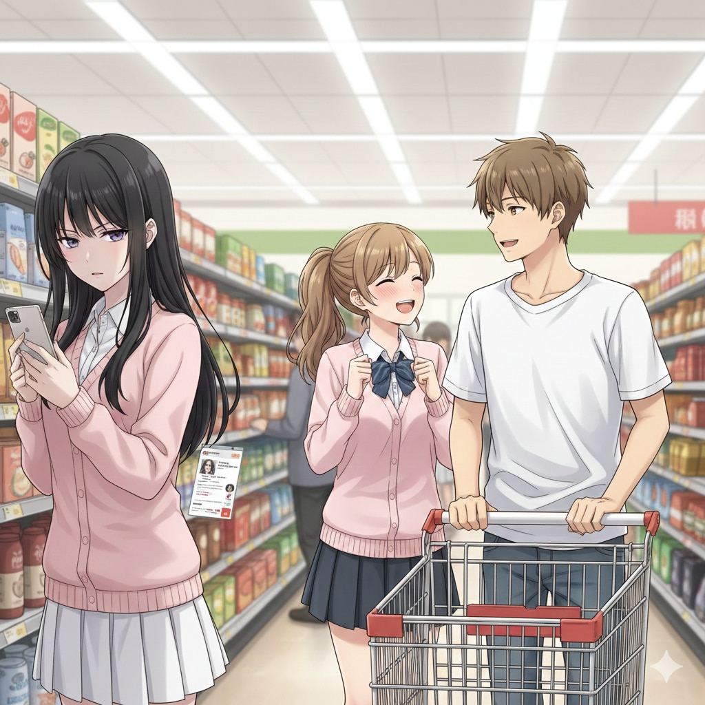 スーパーちちぷいで買い物デート