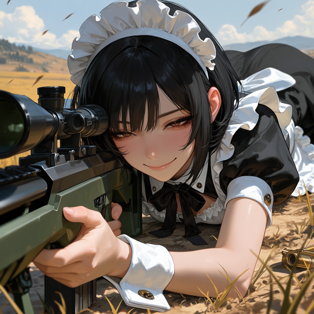 狙撃メイドさん | の人気AIイラスト・グラビア