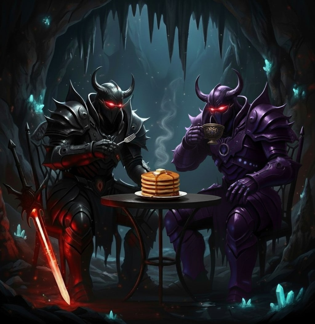 暗黒騎士のティータイム