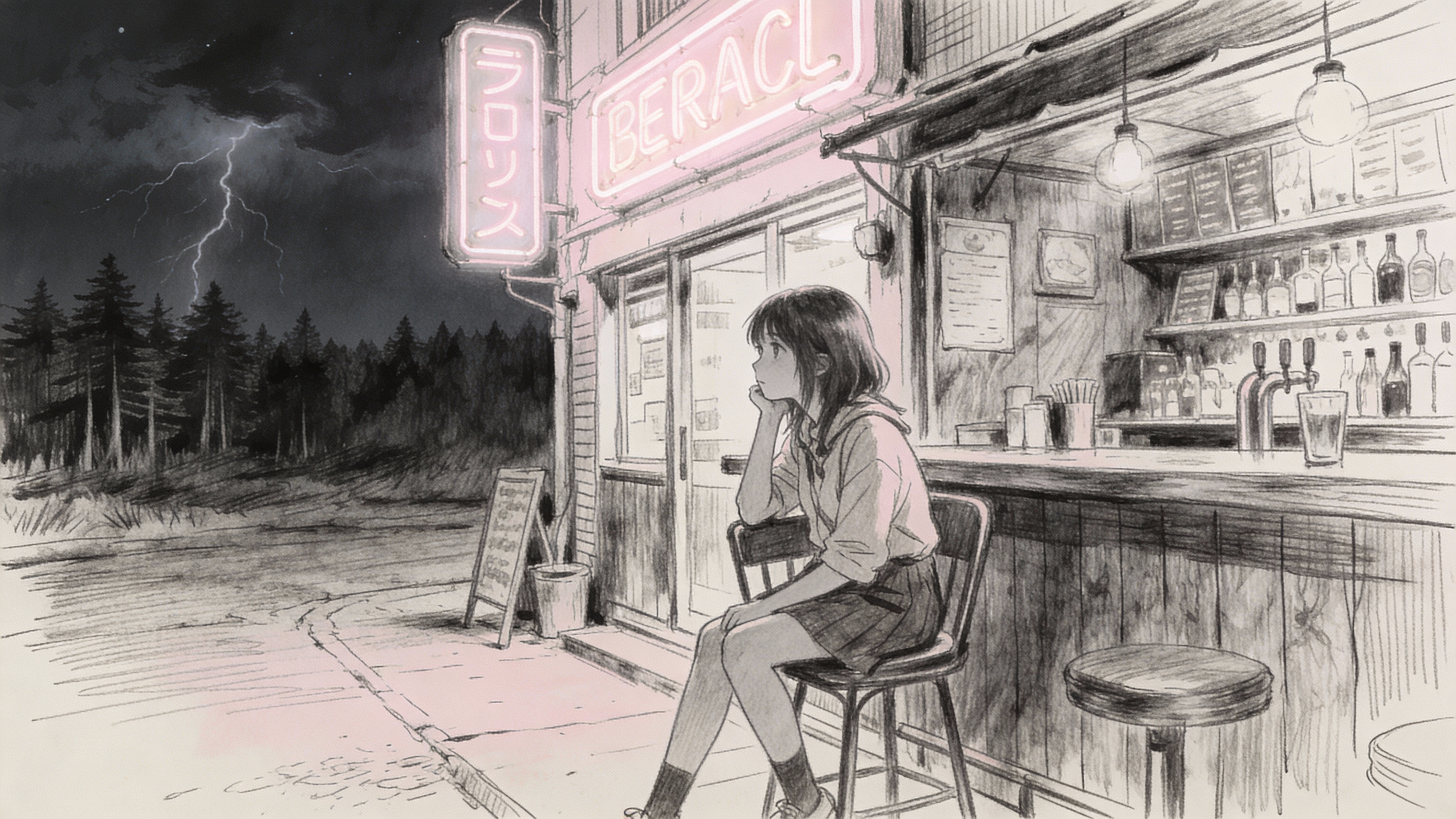 夜店で待ち合わせ12 | の人気AIイラスト・グラビア