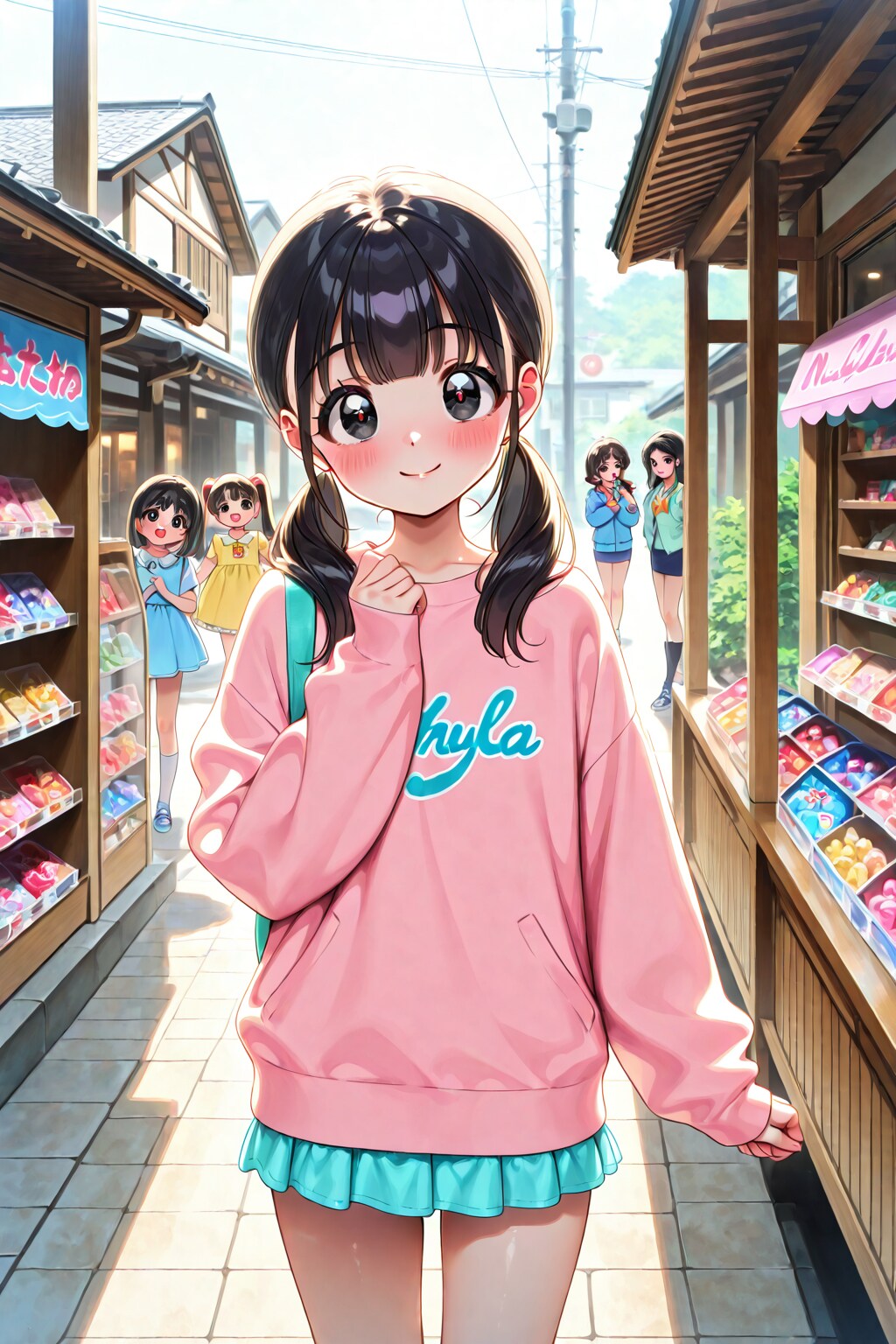 昭和の日・駄菓子屋にて