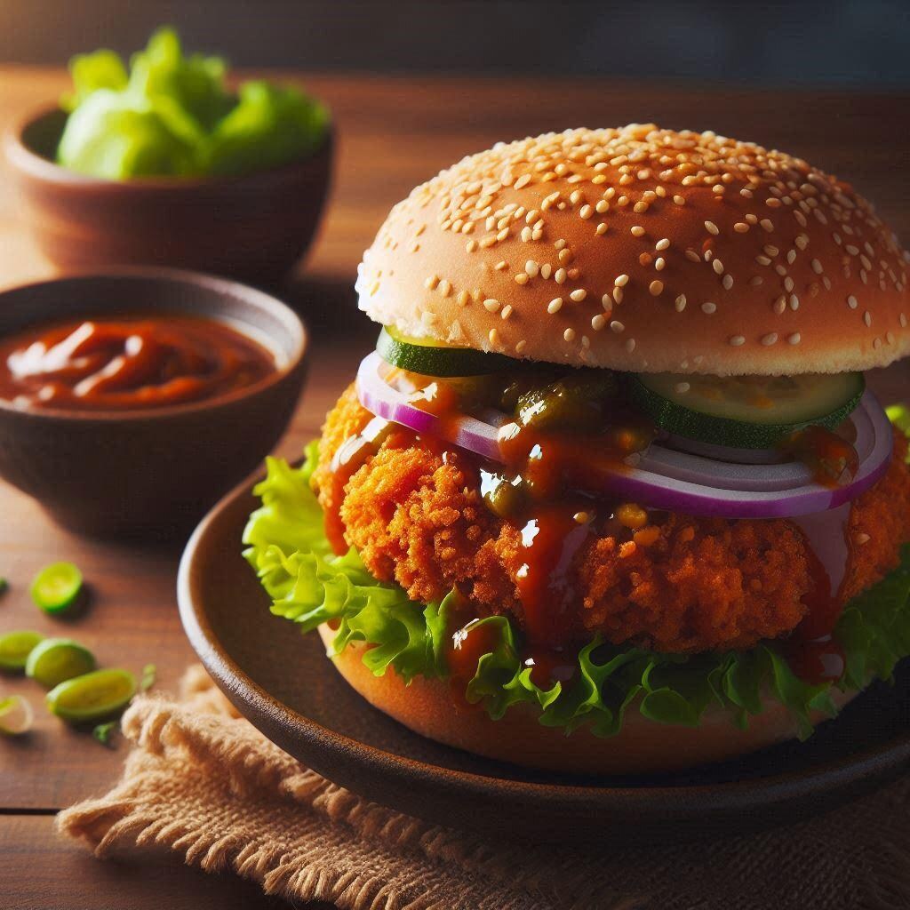 ドライカレーハンバーガー