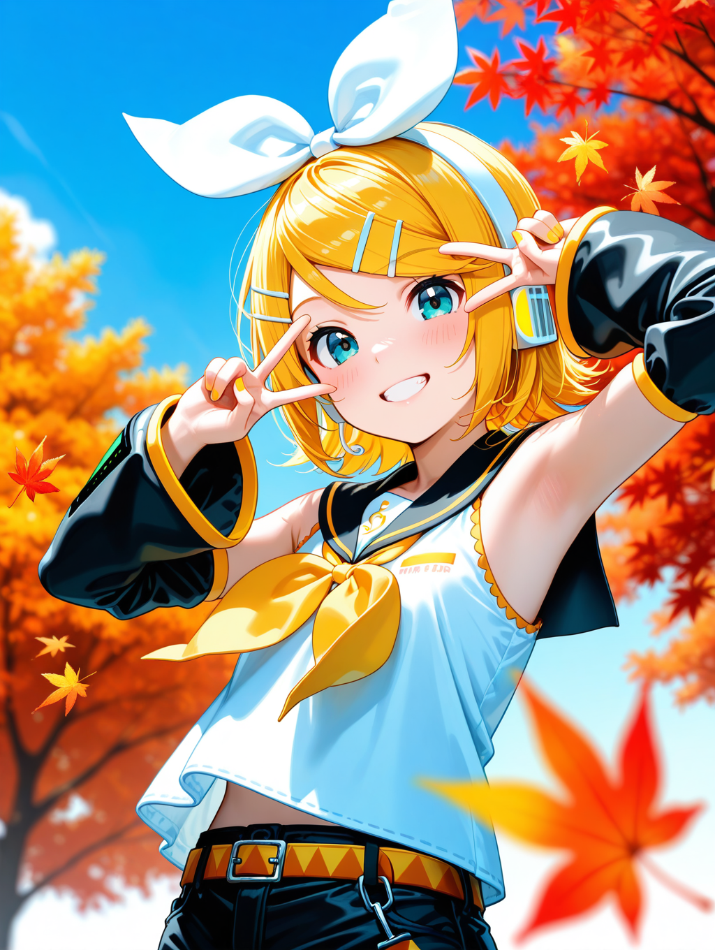 秋のわき見せリンちゃん