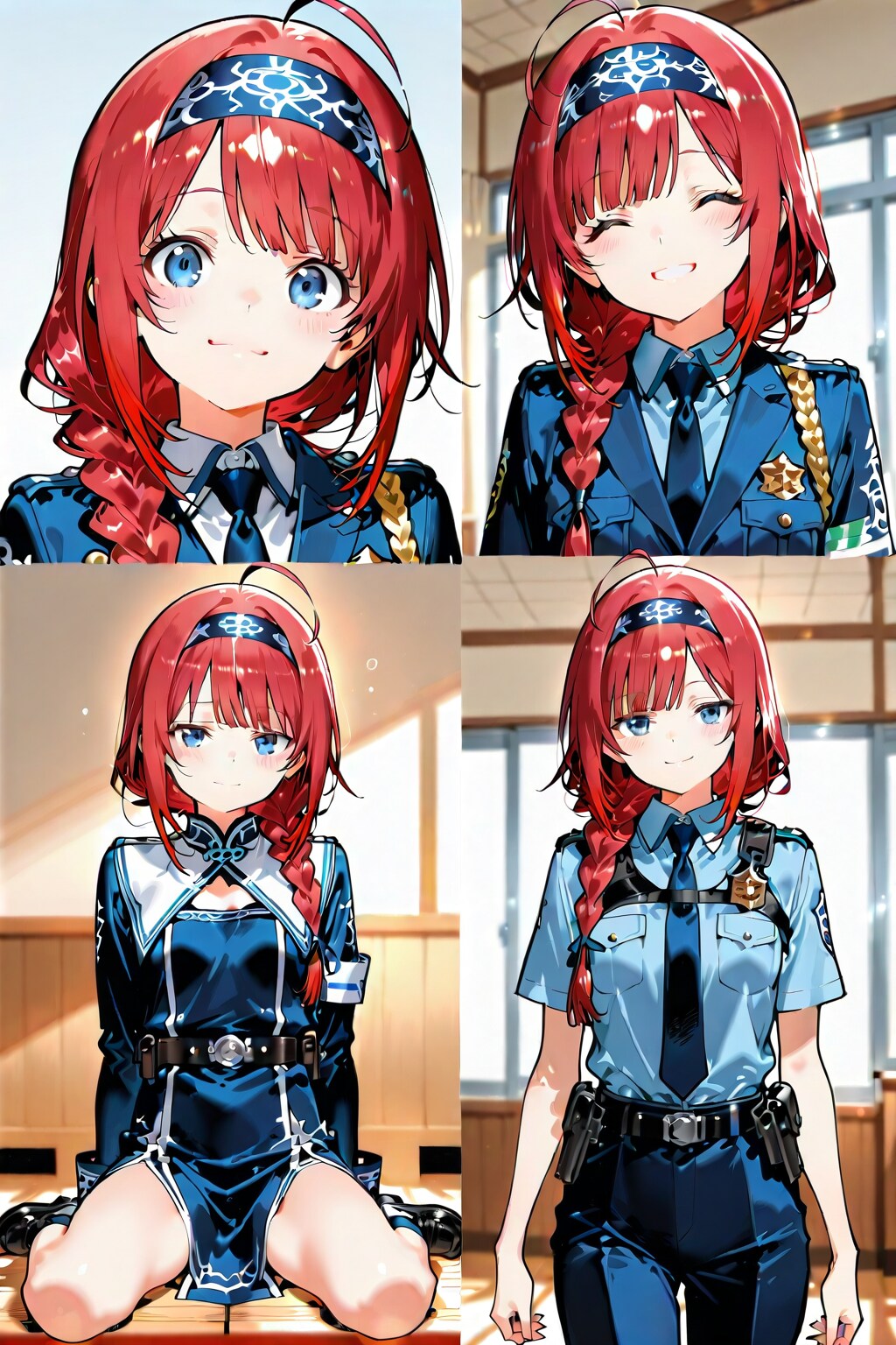 コスプレ撮影会・警察官 | の人気AIイラスト・グラビア