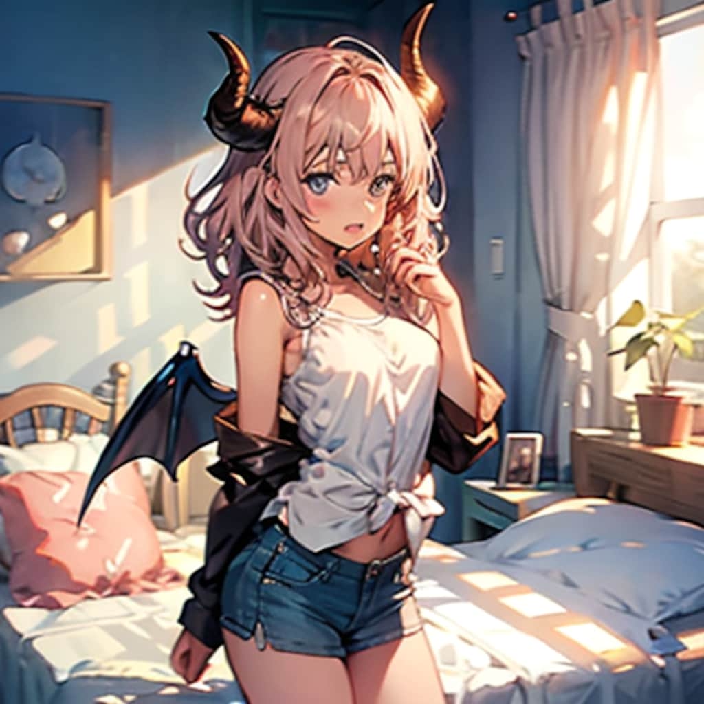 寝室の悪魔っ子250720