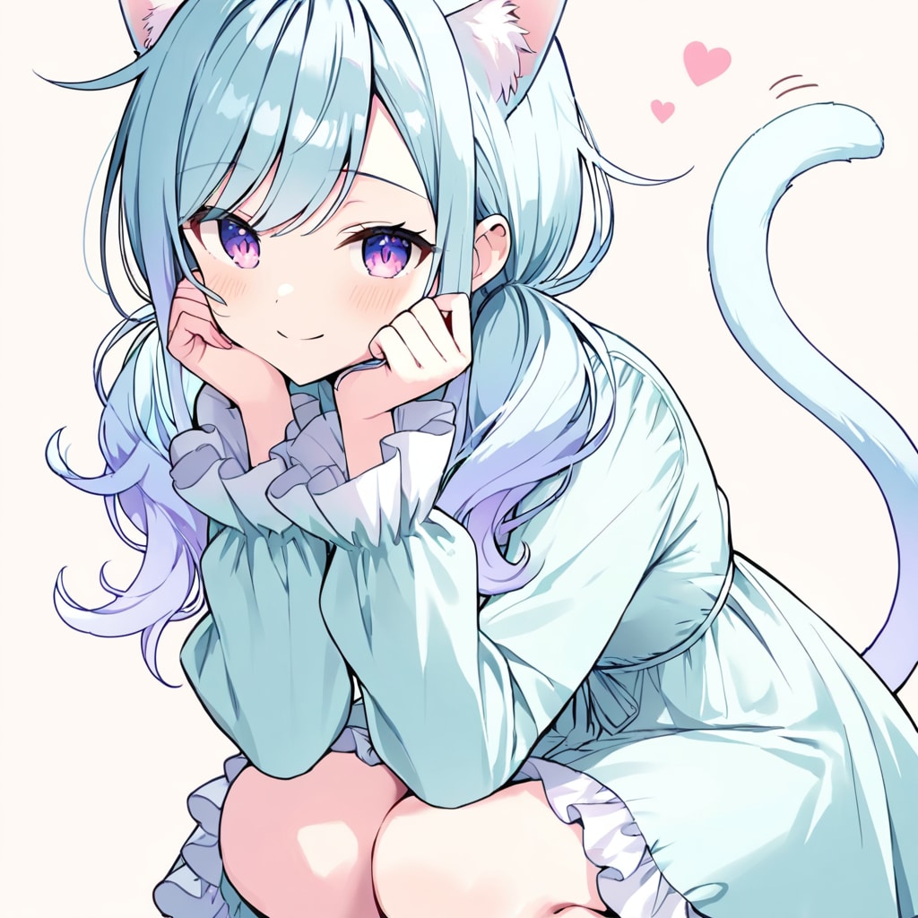 いつもとちょっと髪色ちがう🐱