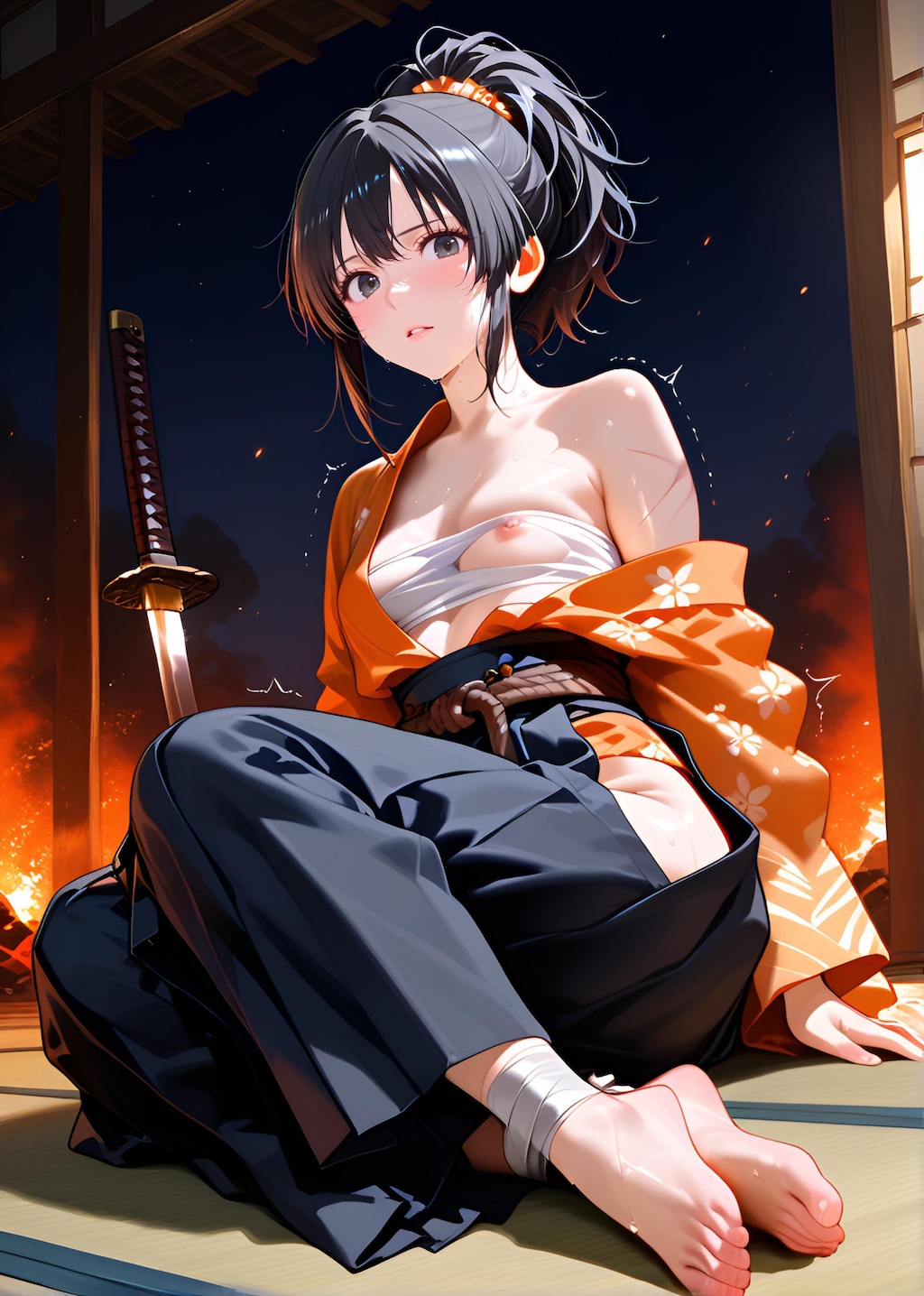 夢乃春樹（YumenoHaruki）　刀剣　拘束