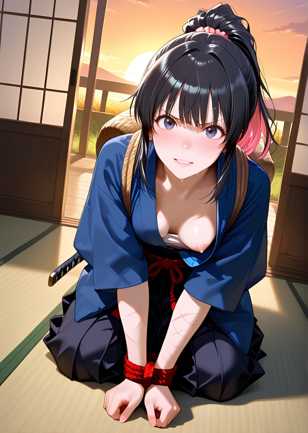 夢乃春樹（YumenoHaruki）　刀剣　拘束