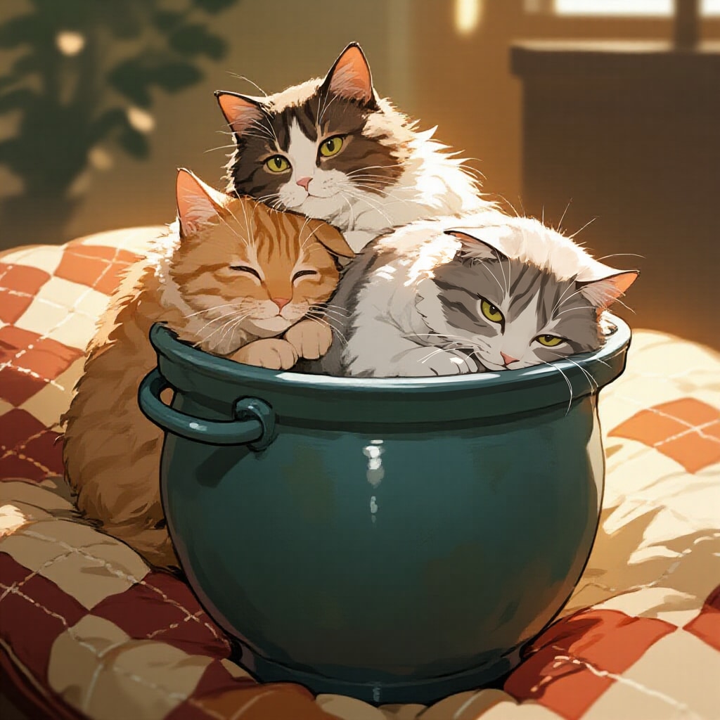 三色ねこスープ