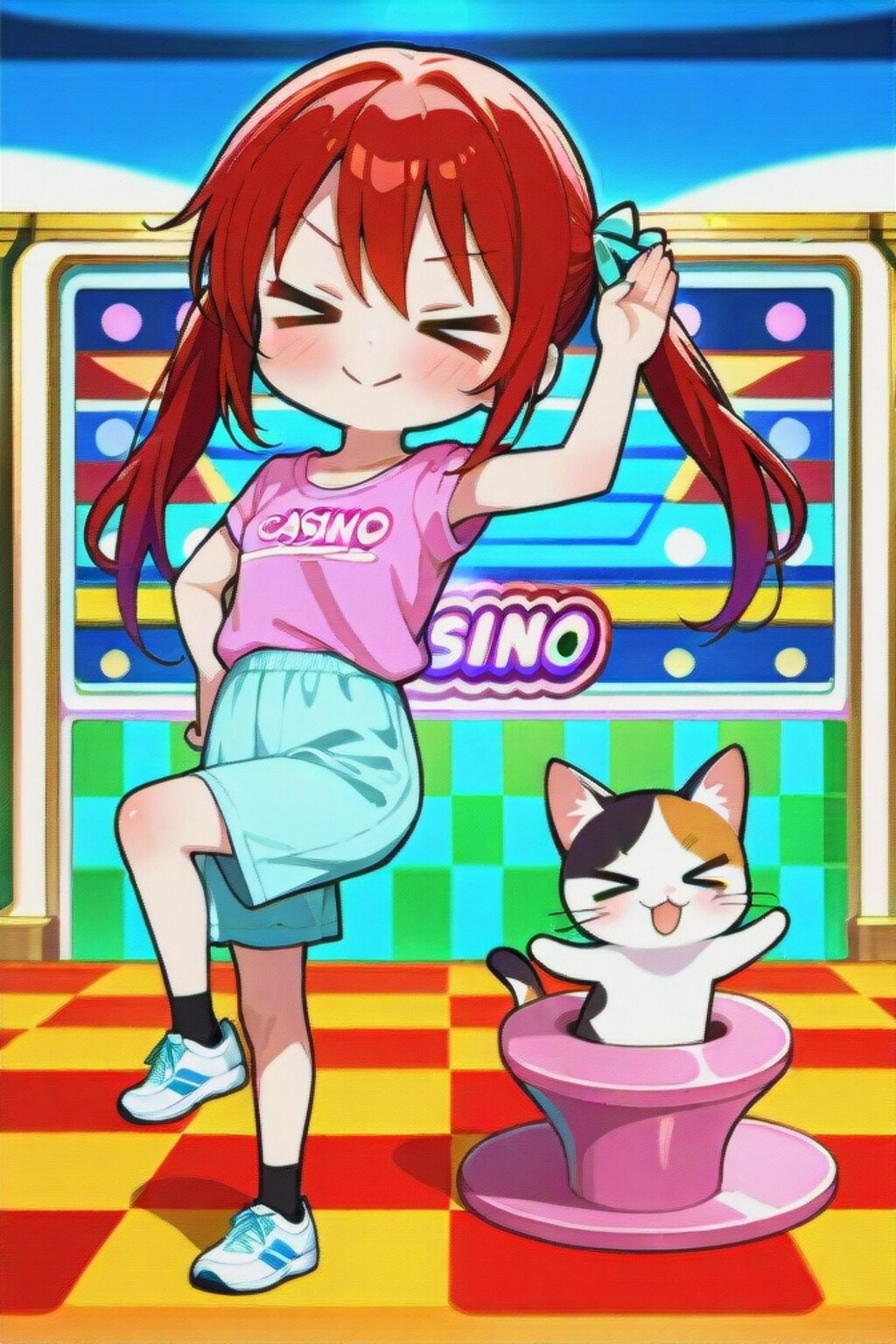 踊る赤髪ちゃん