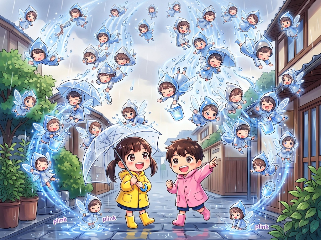 雨の妖精たち