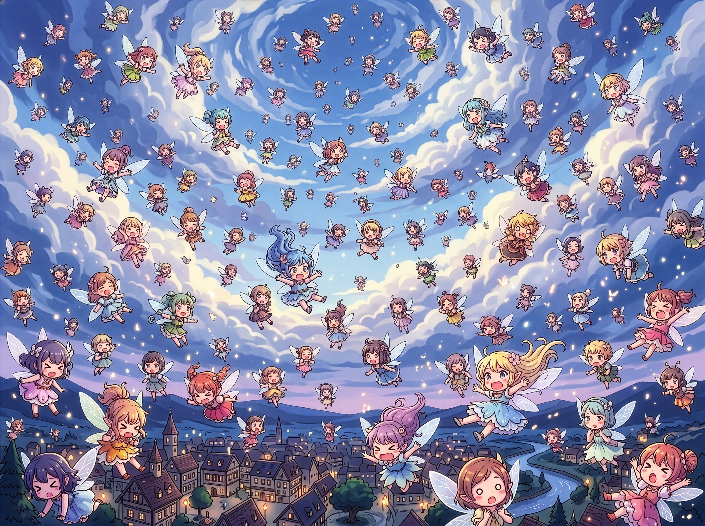 雨の妖精たち