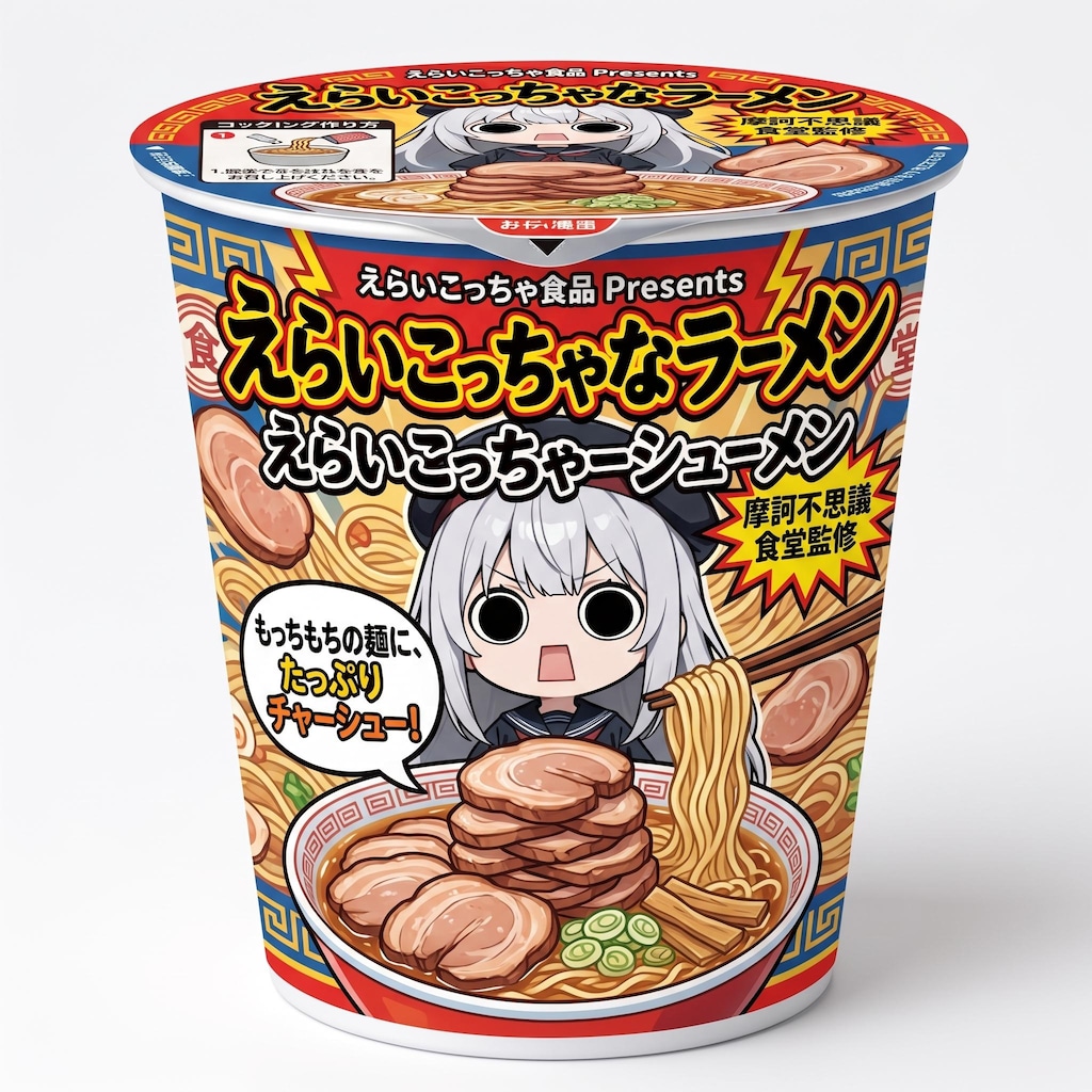えらいこっちゃ嬢の即席麺えらいこっちゃーシューメン