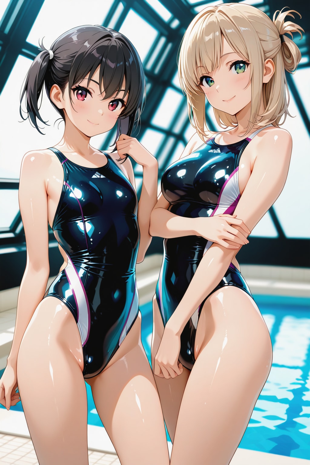 競泳水着娘