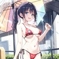 雨×ビキニ 2枚目