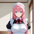 パン見せメイド　巡音ルカ 4枚目