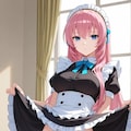 パン見せメイド　巡音ルカ 3枚目