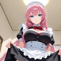 パン見せメイド　巡音ルカ 2枚目