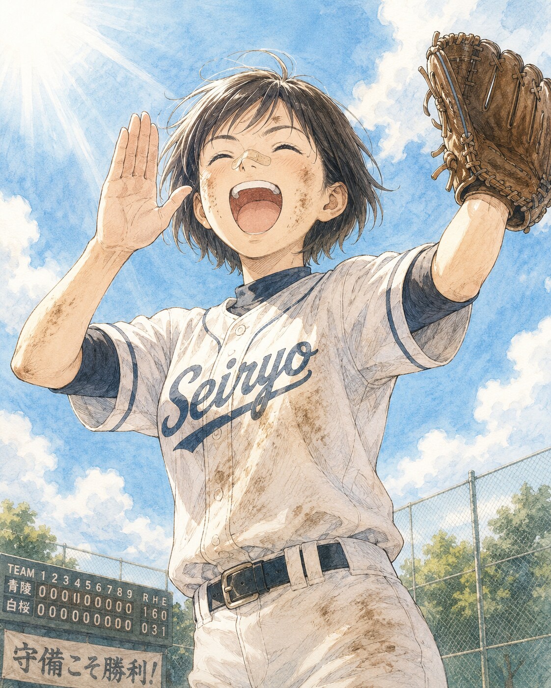 夏空と少女89