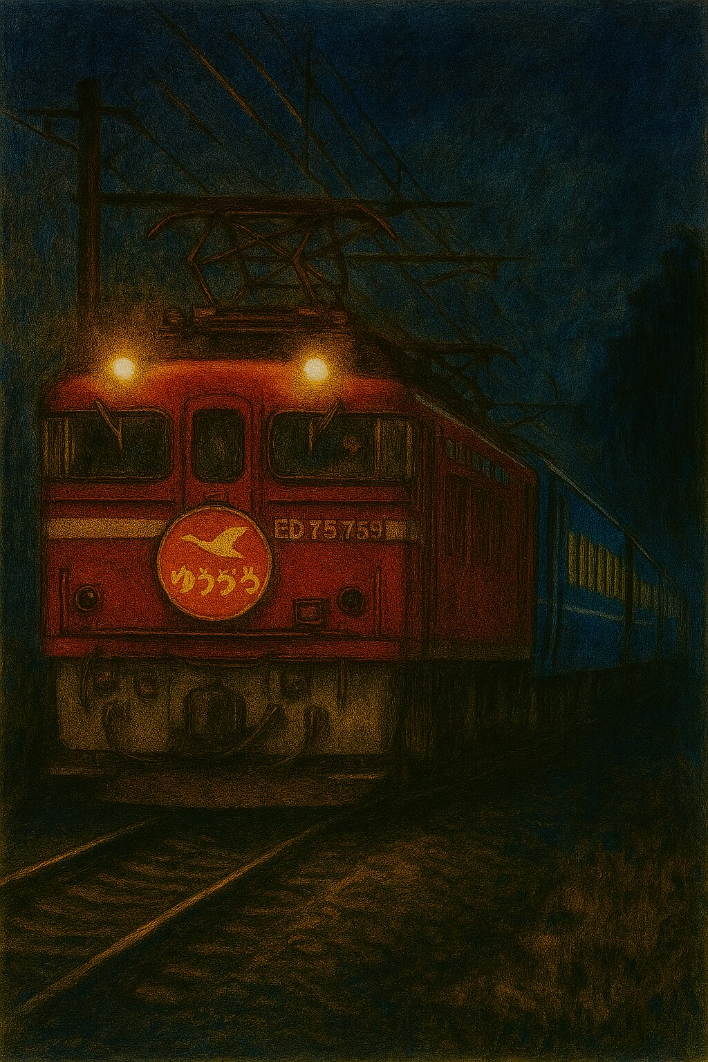 寝台特急“ゆうづる“　上野-(常磐線経由)-青森 | の人気AIイラスト・グラビア