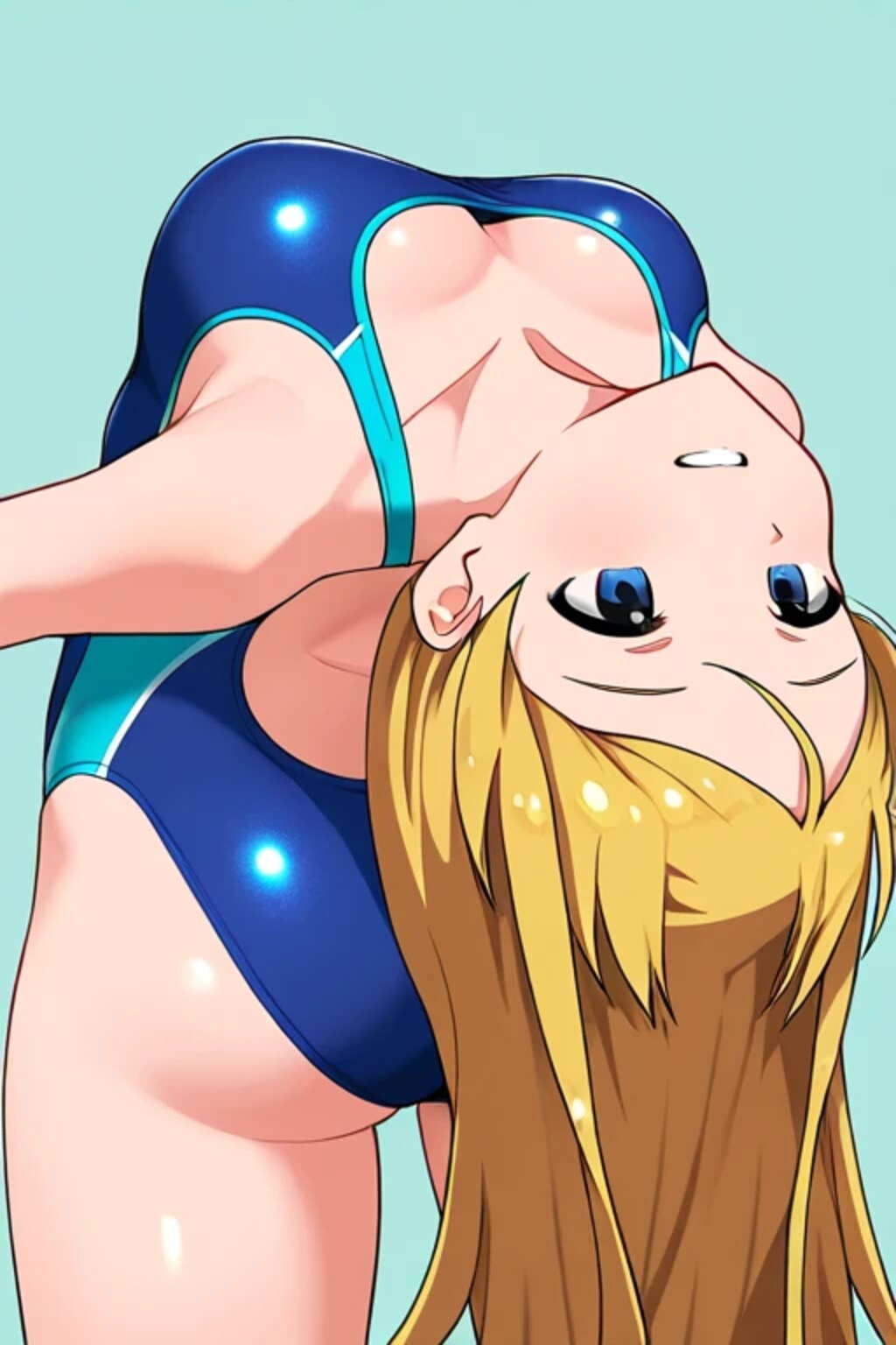 競泳水着　後ろ反り20