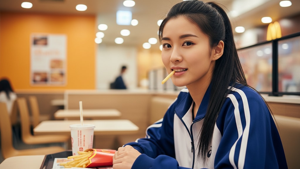 マックでポテト