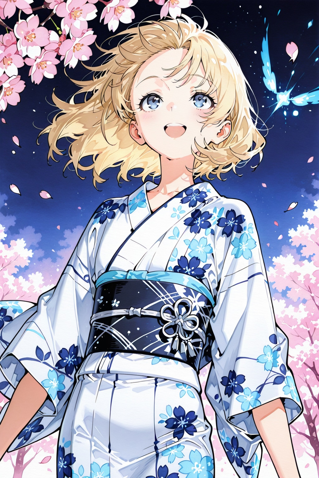 夜桜 | の人気AIイラスト・グラビア