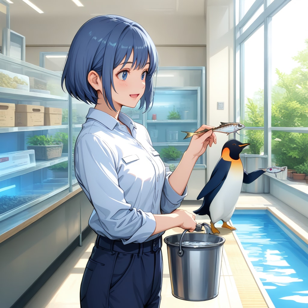 水族館飼育員体験 | の人気AIイラスト・グラビア