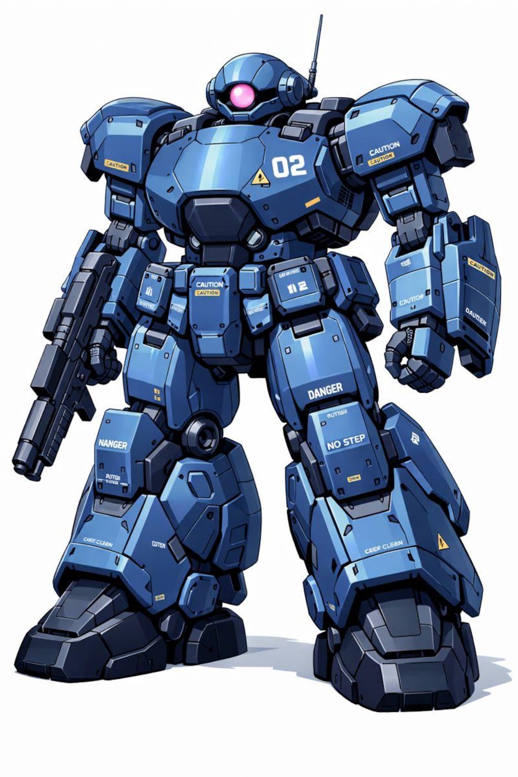 AIガチャ戦機　量産機／発展型指揮官機　立ち絵＆フィギア