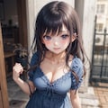 おっぱいロリの谷間 2枚目