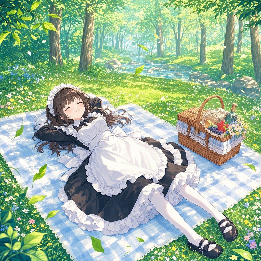 ご満悦なメイドちゃん