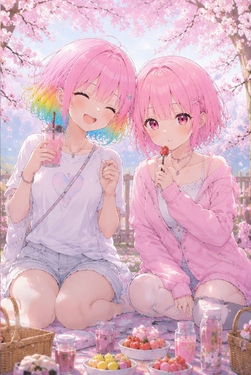アウトドアでおやつ時間🍓