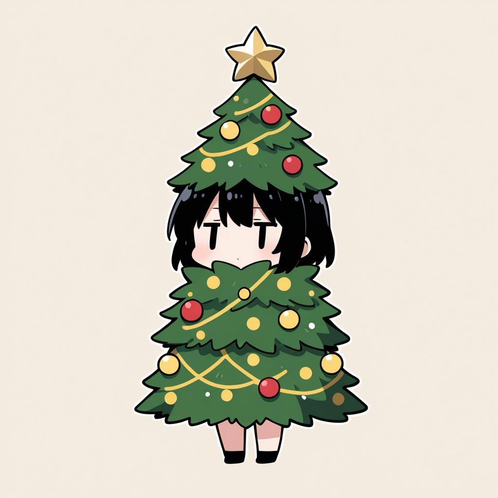 着ぐるみ着せ替え（クリスマスツリー）