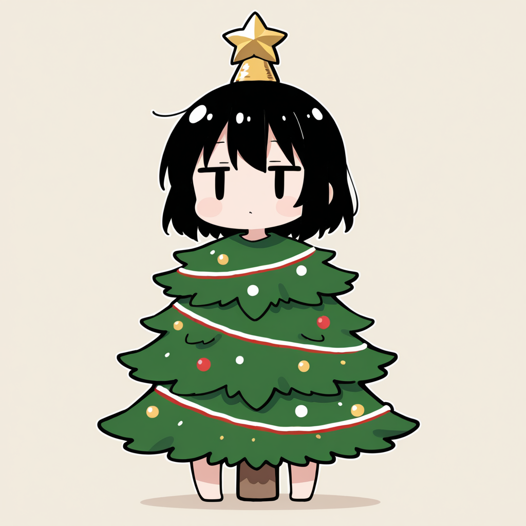 着ぐるみ着せ替え（クリスマスツリー）