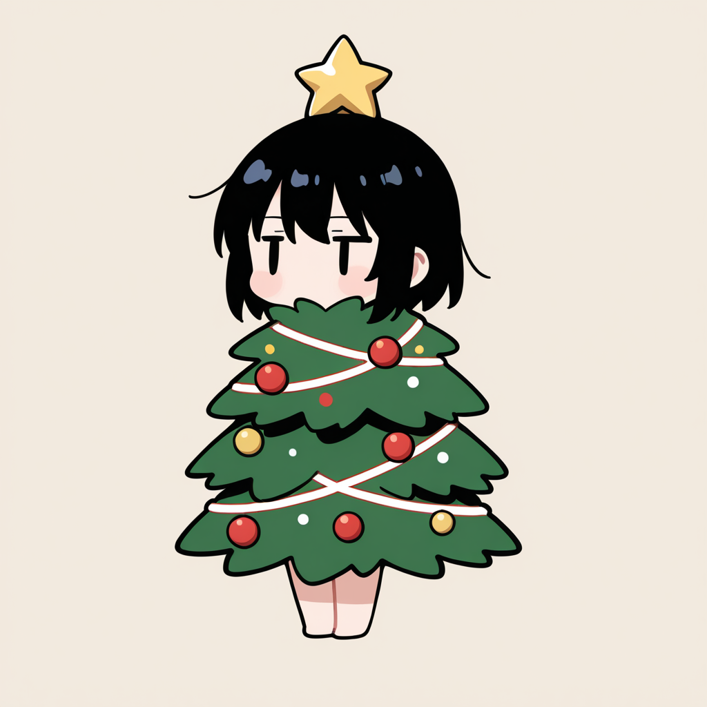 着ぐるみ着せ替え（クリスマスツリー）