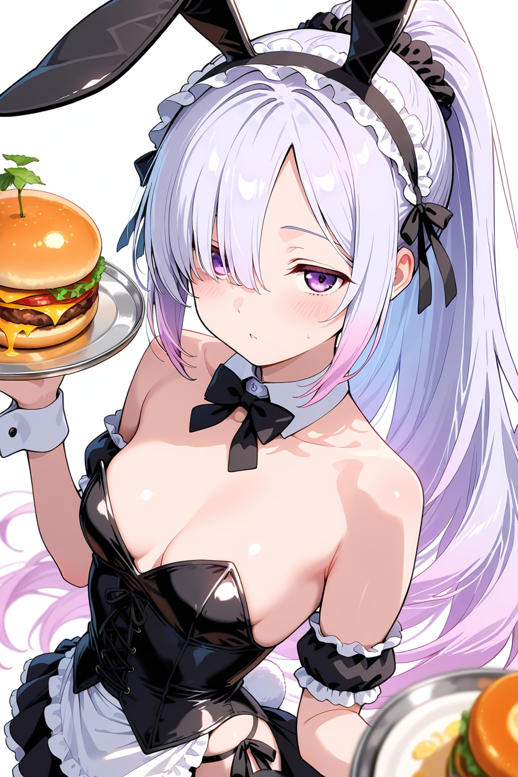 メカクレ薄紫髪ちゃん19