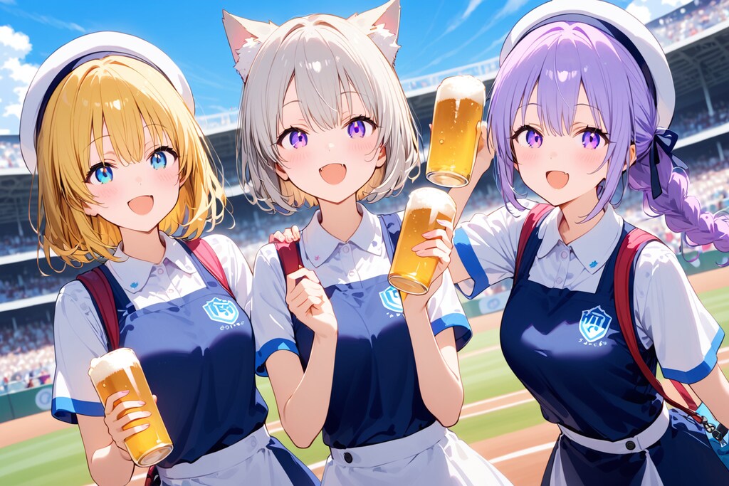 球場に天使降臨！