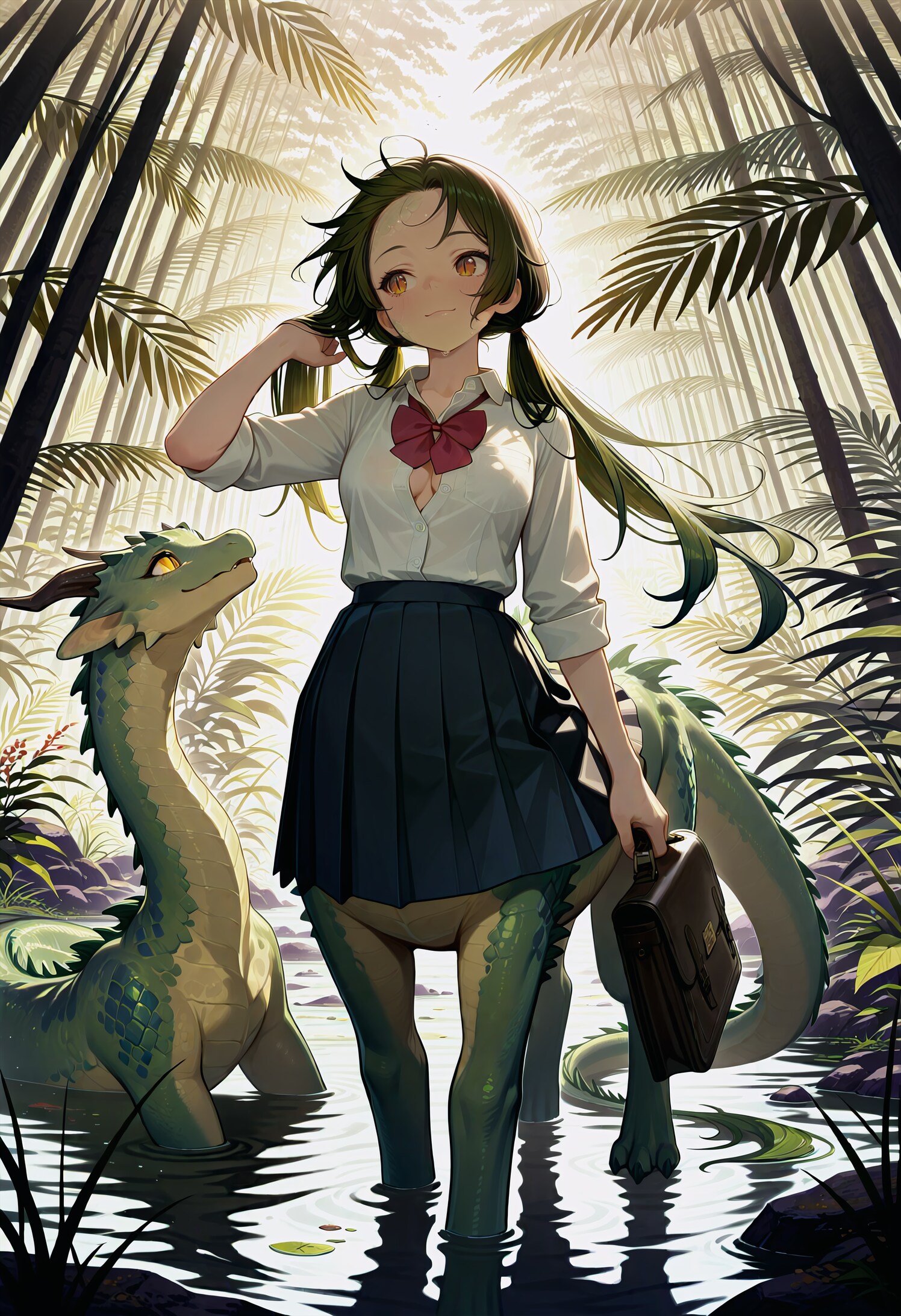 ガッコいってくるー | の人気AIイラスト・グラビア