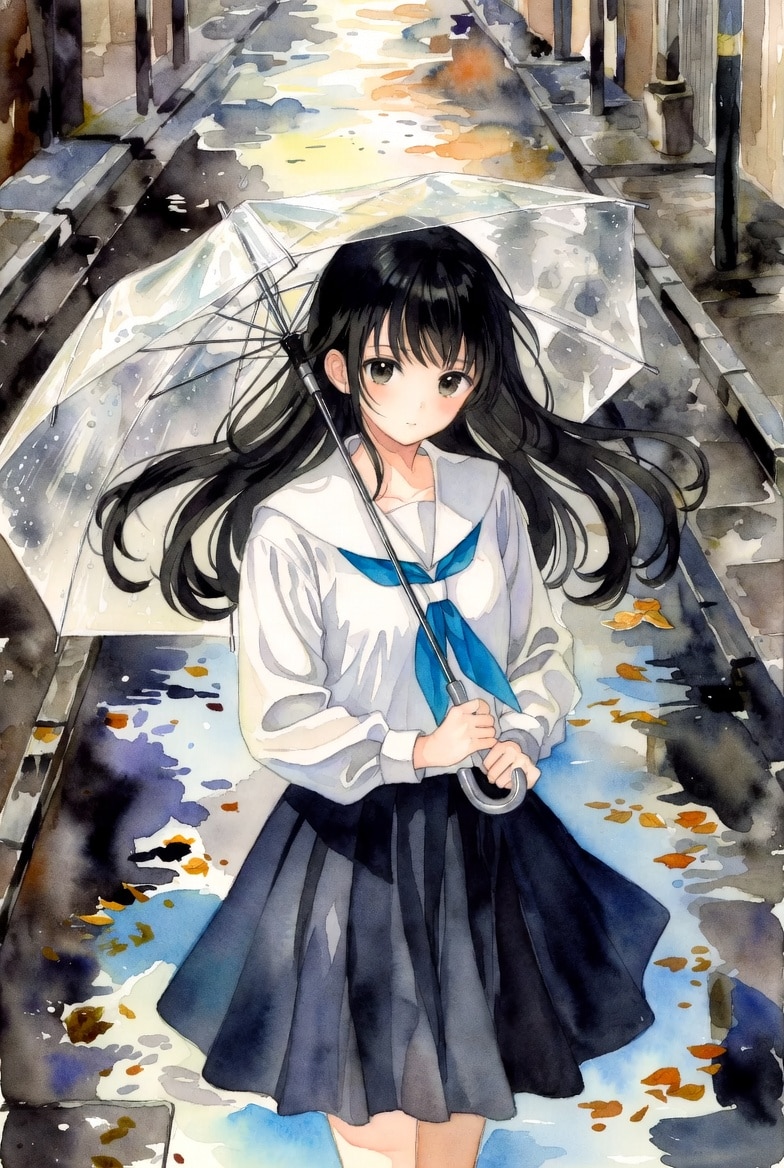 雨 | の人気AIイラスト・グラビア