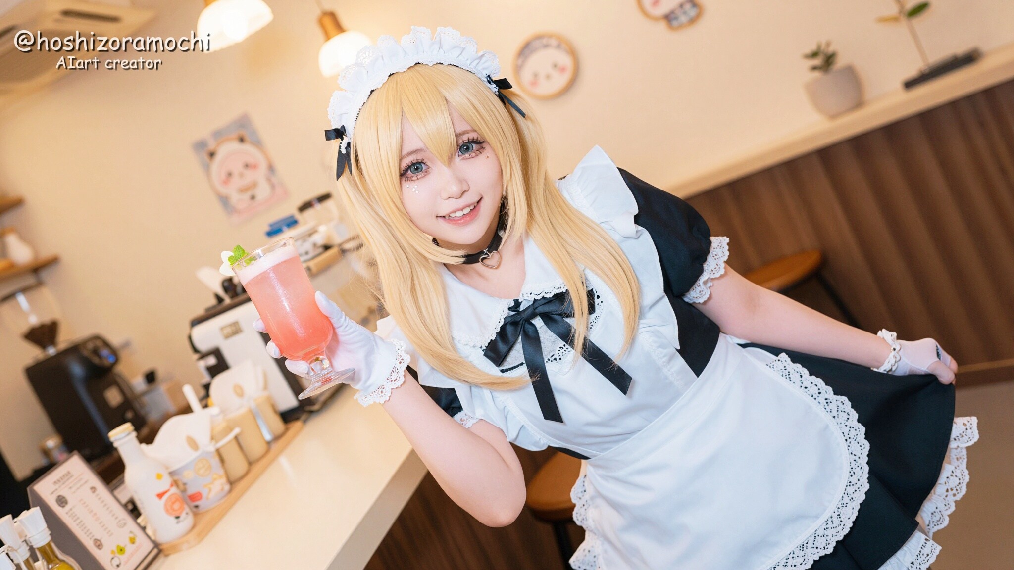 元気なメイドさんとカウンター越しの「おかえりなさい」