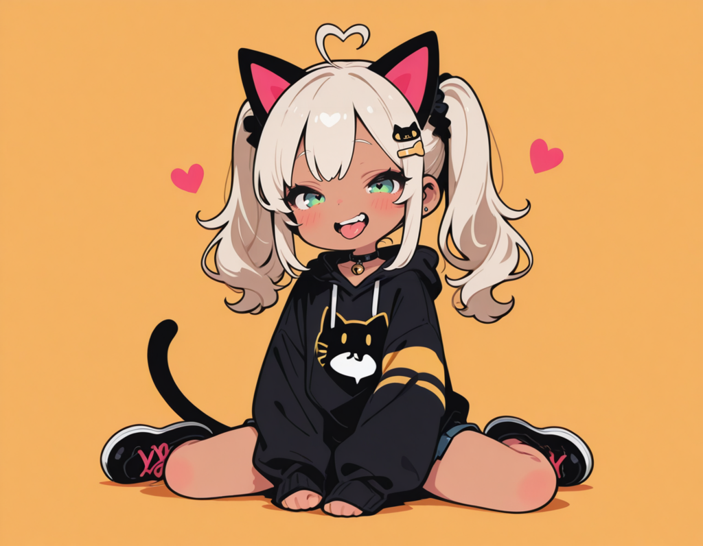 ハートのアホ毛ギャルちゃん