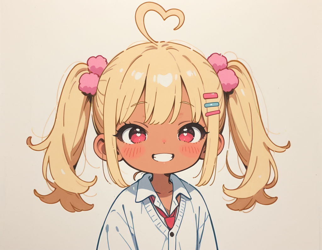 ハートのアホ毛ギャルちゃん